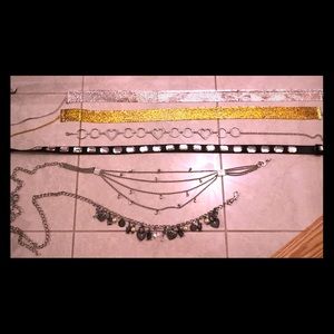 6 Chain / Charmed Belts LOT (Guess) (Express)